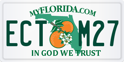 FL license plate ECTM27