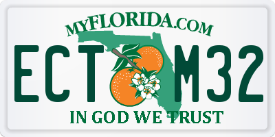 FL license plate ECTM32