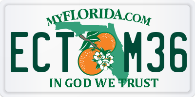 FL license plate ECTM36