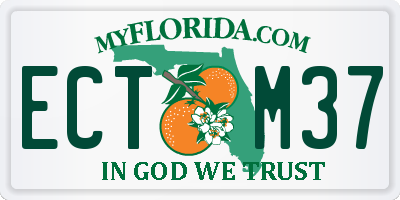 FL license plate ECTM37