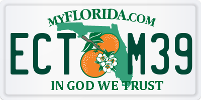 FL license plate ECTM39