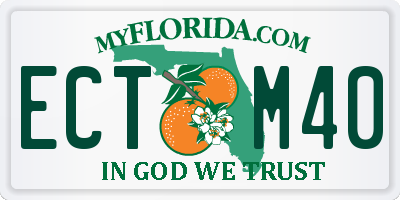 FL license plate ECTM40