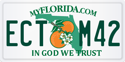 FL license plate ECTM42