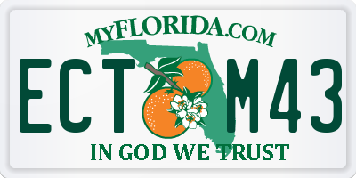 FL license plate ECTM43