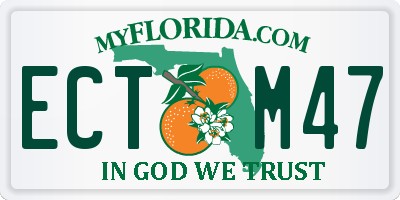 FL license plate ECTM47
