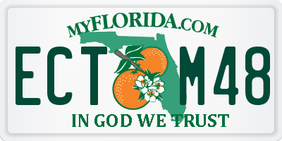 FL license plate ECTM48