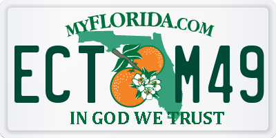 FL license plate ECTM49