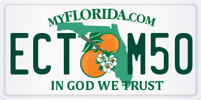 FL license plate ECTM50