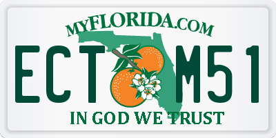 FL license plate ECTM51