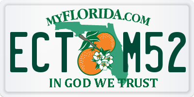 FL license plate ECTM52