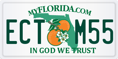 FL license plate ECTM55
