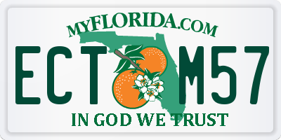 FL license plate ECTM57