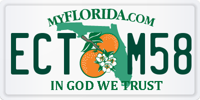FL license plate ECTM58