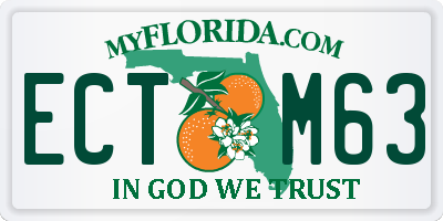FL license plate ECTM63