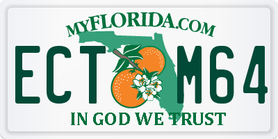 FL license plate ECTM64