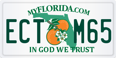 FL license plate ECTM65