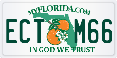 FL license plate ECTM66