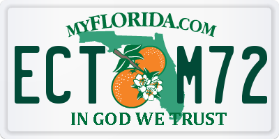 FL license plate ECTM72