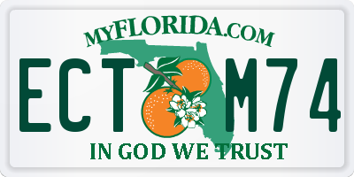 FL license plate ECTM74