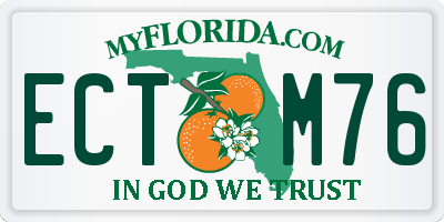 FL license plate ECTM76