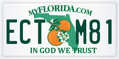 FL license plate ECTM81