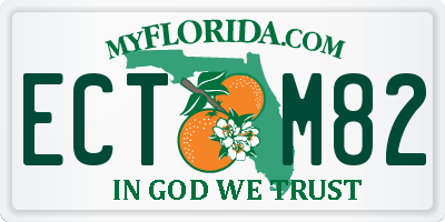 FL license plate ECTM82