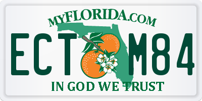 FL license plate ECTM84