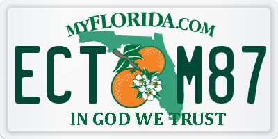 FL license plate ECTM87