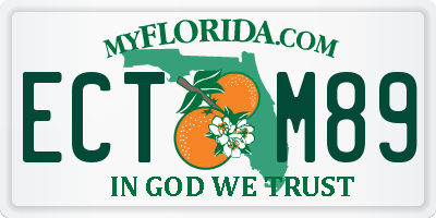 FL license plate ECTM89