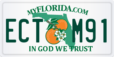 FL license plate ECTM91