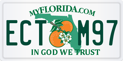 FL license plate ECTM97