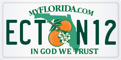 FL license plate ECTN12
