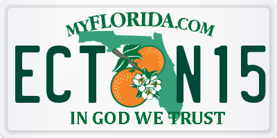 FL license plate ECTN15