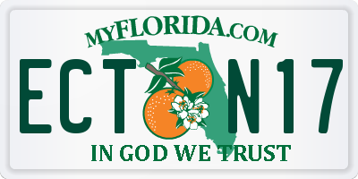 FL license plate ECTN17