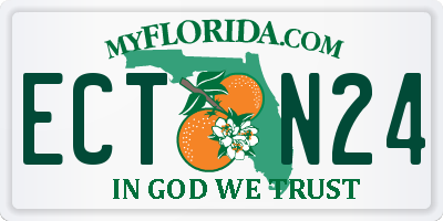 FL license plate ECTN24