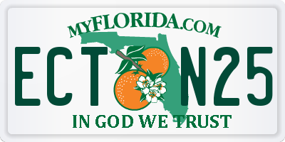 FL license plate ECTN25