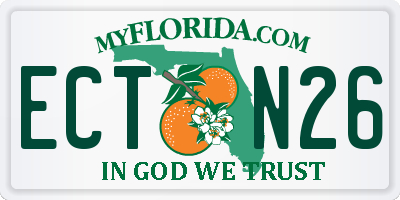 FL license plate ECTN26