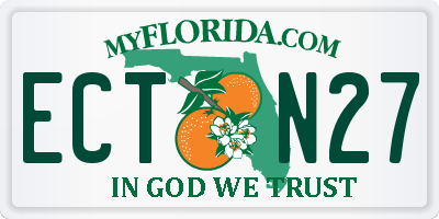 FL license plate ECTN27