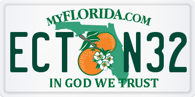 FL license plate ECTN32