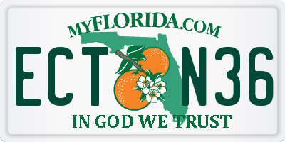 FL license plate ECTN36