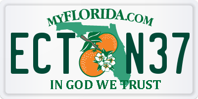FL license plate ECTN37