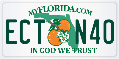FL license plate ECTN40