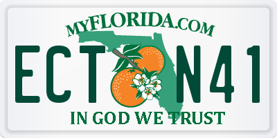 FL license plate ECTN41