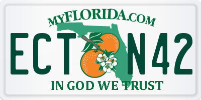 FL license plate ECTN42