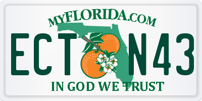 FL license plate ECTN43
