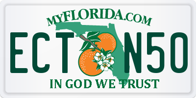 FL license plate ECTN50