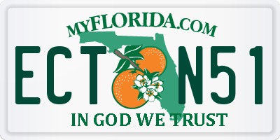 FL license plate ECTN51