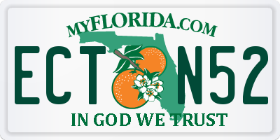 FL license plate ECTN52
