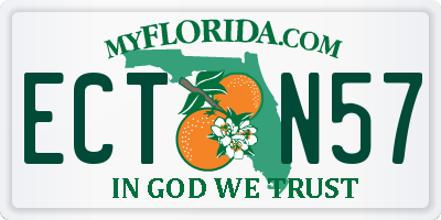 FL license plate ECTN57