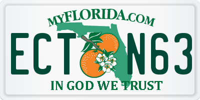 FL license plate ECTN63